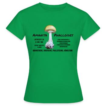 Achtung giftig - Frauen T-Shirt - Kelly Green - Vorne - AI Model Female 172 dark (172cm)