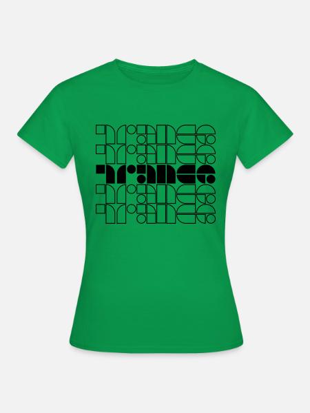 Trance-Musik-Logo - Frauen T-Shirt - Kelly Green