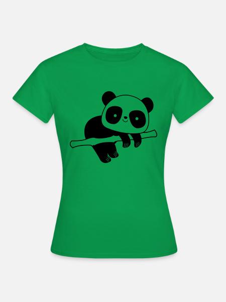 Pandabär - Frauen T-Shirt - Kelly Green