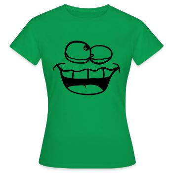 Grimace Squint Crazy - Women's T-Shirt - kelly green - Front - AI Model Female 172 dark (172cm)