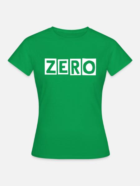 Zero weiß - Frauen T-Shirt - Kelly Green