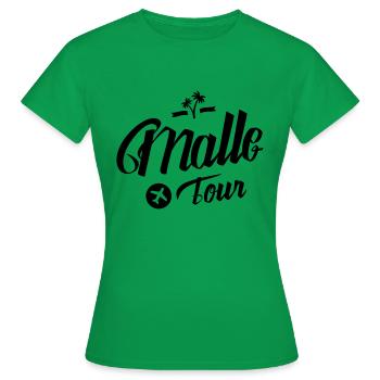 malle tour - Frauen T-Shirt - Kelly Green - Vorne - AI Model Female 172 dark (172cm)