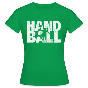 sport de handball - T-shirt Femme - vert - Devant - AI Model Female 172 dark (172cm)