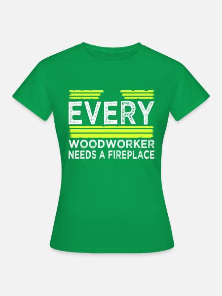 cabinetmaker tools cutter forestry - Frauen T-Shirt - Kelly Green