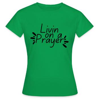 Vivre en prière - T-shirt Femme - vert - Devant - AI Model Female 172 dark (172cm)