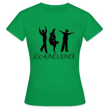 Dancing Dance Music - Women's T-Shirt - kelly green - Front - AI Model Female 172 dark (172cm)