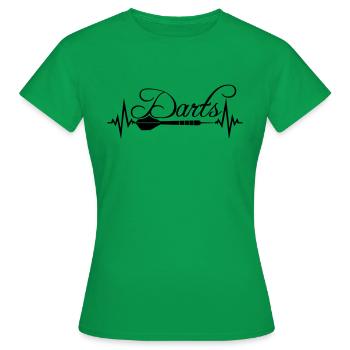 logo club texte fréquence battement de coeur pouls jouer - T-shirt Femme - vert - Devant - AI Model Female 172 dark (172cm)