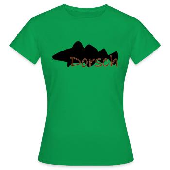 Dorsch schwarz - Frauen T-Shirt - Kelly Green - Vorne - AI Model Female 172 dark (172cm)