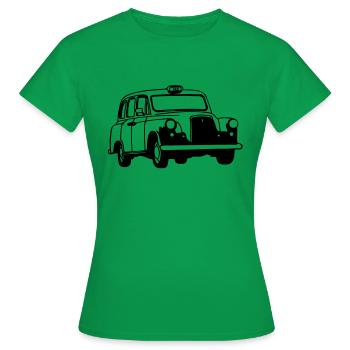 taxi - Frauen T-Shirt - Kelly Green - Vorne - AI Model Female 172 dark (172cm)