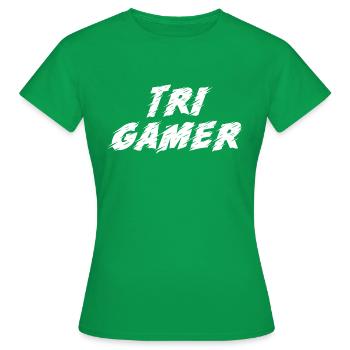 Game Gaming PC - Women's T-Shirt - kelly green - Front - AI Model Female 172 dark (172cm)
