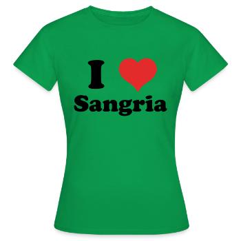 j’adore la sangria - T-shirt Femme - vert - Devant - AI Model Female 172 dark (172cm)