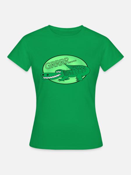 Krokodil Alligator - Frauen T-Shirt - Kelly Green