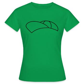 cool kappe hut muetze capy kopfbedeckung design cl - Frauen T-Shirt - Kelly Green - Vorne - AI Model Female 172 dark (172cm)