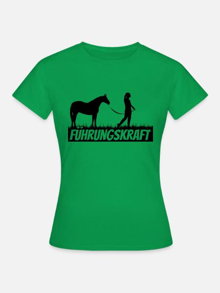 Führungskraft Pferd - Frauen T-Shirt - Kelly Green