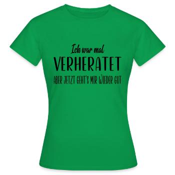 J’étais marié - T-shirt Femme - vert - Devant - AI Model Female 172 dark (172cm)