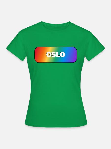 OSLO PRIDE REGENBOGEN - Frauen T-Shirt - Kelly Green