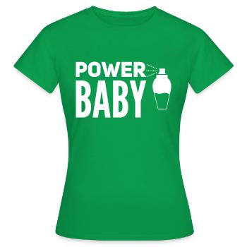 Bébé Puissance - T-shirt Femme - vert - Devant - AI Model Female 172 dark (172cm)