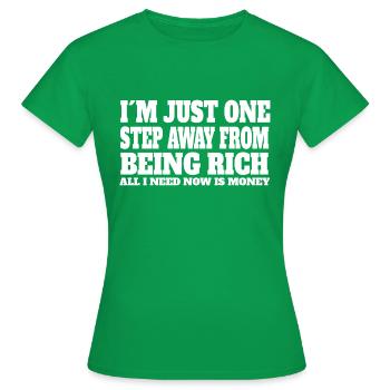 funny sayings funny saying gift funny - Women's T-Shirt - kelly green - Front - AI Model Female 172 dark (172cm)