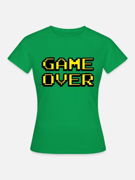 Game Over Design - Frauen T-Shirt - Kelly Green