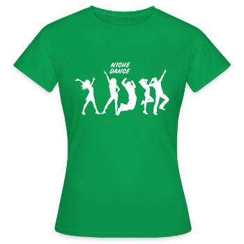 Dancing Dance Music - Women's T-Shirt - kelly green - Front - AI Model Female 172 dark (172cm)