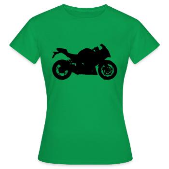 Motorrad Sport - Frauen T-Shirt - Kelly Green - Vorne - AI Model Female 172 dark (172cm)