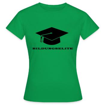 Abi Uni lustig Studenten - Frauen T-Shirt - Kelly Green - Vorne - AI Model Female 172 dark (172cm)