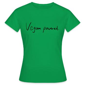 Végétalien alimenté. - T-shirt Femme - vert - Devant - AI Model Female 172 dark (172cm)