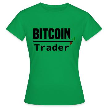Bitcoin trader - T-shirt Femme - vert - Devant - AI Model Female 172 dark (172cm)