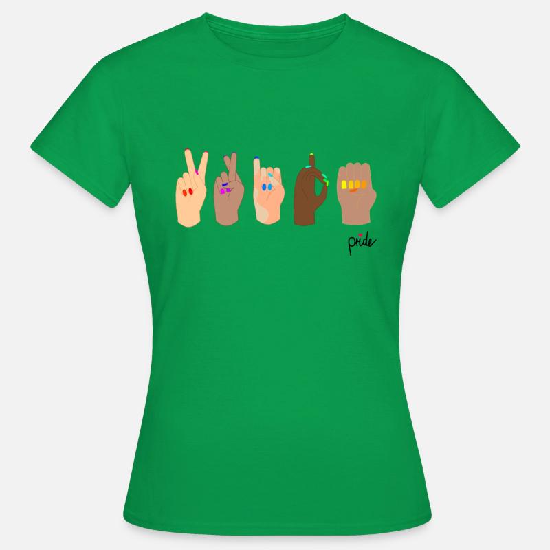 Rainbow Harmony: A Pride Design Contest - Women's T-Shirt - kelly green