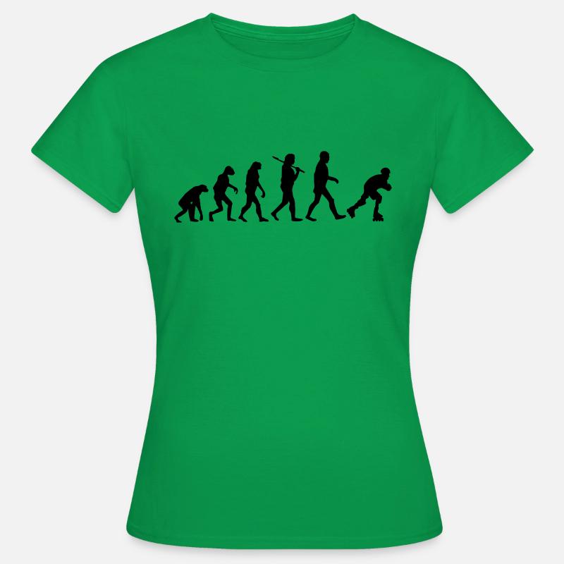 rollers évolution - T-shirt Femme - vert