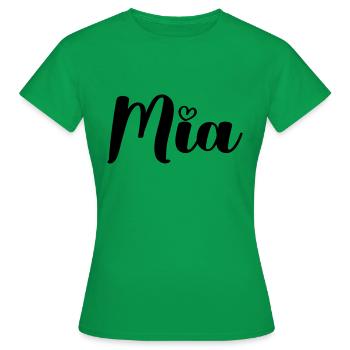 MIA - T-shirt Femme - vert - Devant - AI Model Female 172 dark (172cm)