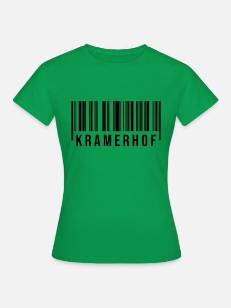 Kramerhof Strichcode - Frauen T-Shirt - Kelly Green