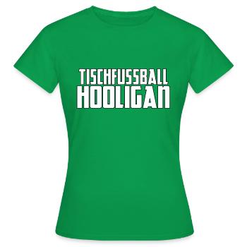 Tischfussball Hooligan - Frauen T-Shirt - Kelly Green - Vorne - AI Model Female 172 dark (172cm)