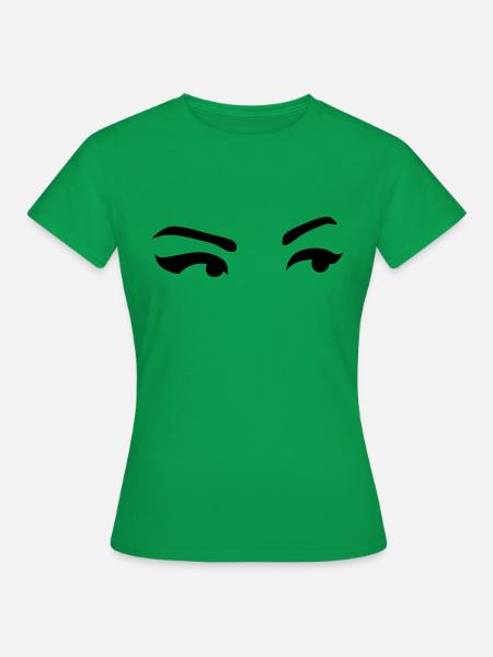 eyes - Frauen T-Shirt - Kelly Green