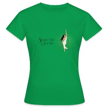 Strahlende Göttin M K Eyelneiri Design - Frauen T-Shirt - Kelly Green - Vorne - AI Model Female 172 dark (172cm)