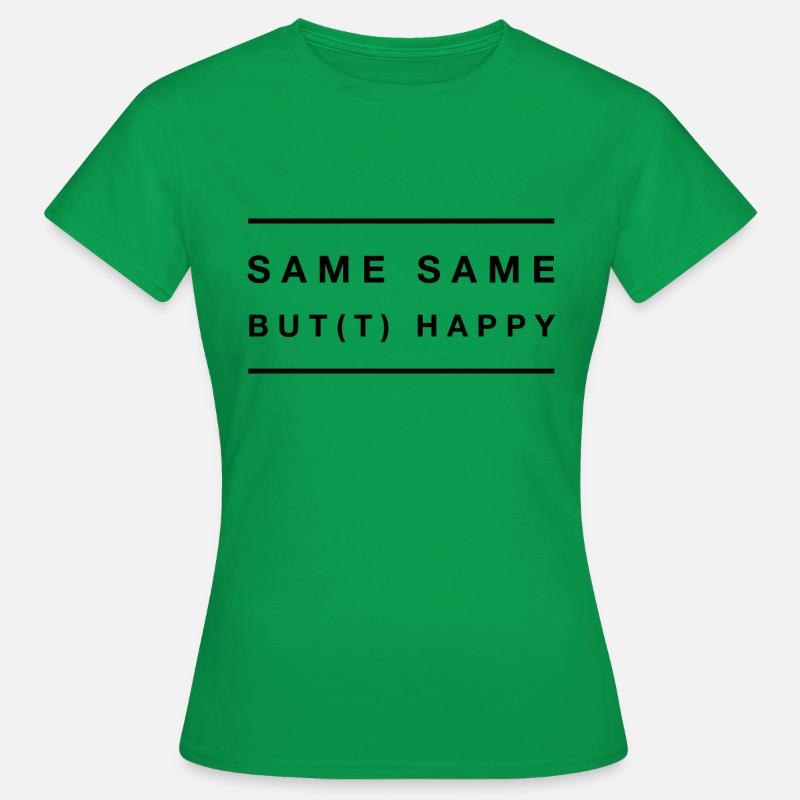 same same but happy - Women's T-Shirt - kelly green