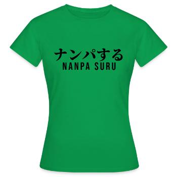 Japanisch - Frauen T-Shirt - Kelly Green - Vorne - AI Model Female 172 dark (172cm)