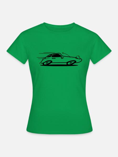 sportwagen Auto Wagen Fahrzeug schnell - Dame-T-shirt - kelly grøn