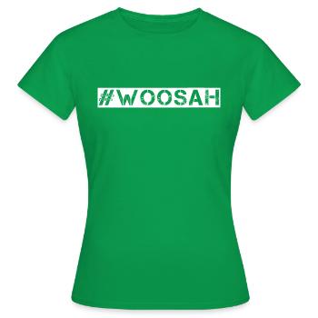 Woosah pas de stress, ne te laisse pas embêter. Silence - T-shirt Femme - vert - Devant - AI Model Female 172 dark (172cm)