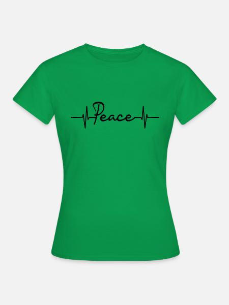 Peace - Frauen T-Shirt - Kelly Green