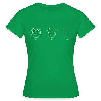 VÉRITÉ blanc - T-shirt Femme - vert - Devant - AI Model Female 172 dark (172cm)