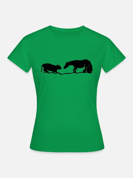 Cutting Horse - Frauen T-Shirt - Kelly Green