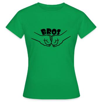 2 Bros Team - Frauen T-Shirt - Kelly Green - Vorne - AI Model Female 172 dark (172cm)