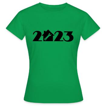 Renovation 2023 Caretaker 2023 Craftsmen 2023 - Women's T-Shirt - kelly green - Front - AI Model Female 172 dark (172cm)