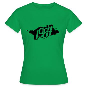 PRODUKT 1984 - Frauen T-Shirt - Kelly Green - Vorne - AI Model Female 172 dark (172cm)