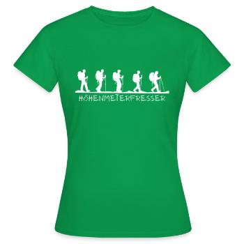 Mangeur d’altitude - T-shirt Femme - vert - Devant - AI Model Female 172 dark (172cm)