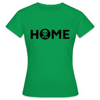 Maison des pirates, Maison de l’horreur, Maison du crâne - T-shirt Femme - vert - Devant - AI Model Female 172 dark (172cm)