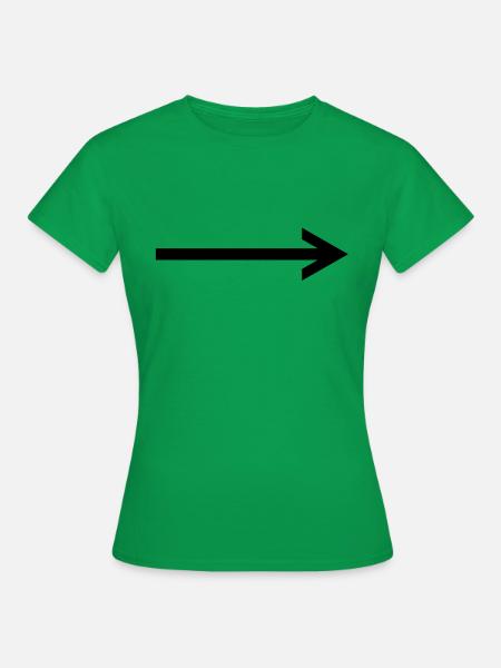 arrow left - Frauen T-Shirt - Kelly Green