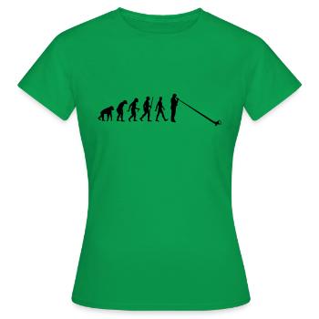 Evolution Alpenhorn - Frauen T-Shirt - Kelly Green - Vorne - AI Model Female 172 dark (172cm)