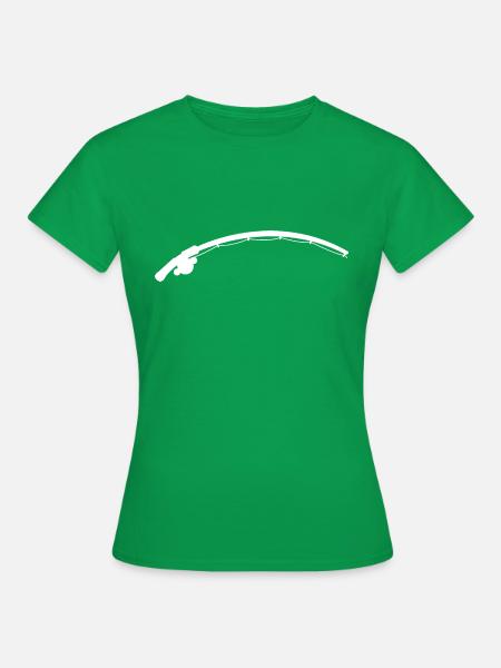 Angelrute - Frauen T-Shirt - Kelly Green